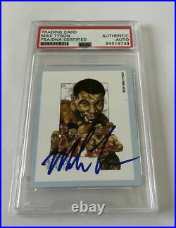Mike Tyson Authentic Auto PSA/DNA Certified 1991 Victoria Gallery Boxing Signed