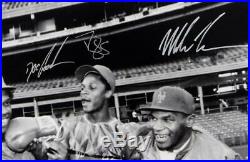 Mike Tyson Doc Gooden Darryl Strawberry Autographed 16x20 B&W Photo-PSA/DNA Auth