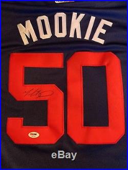 Mookie Betts Autographed Mookie Jersey Boston Red Sox Signed PSA/DNA MVP