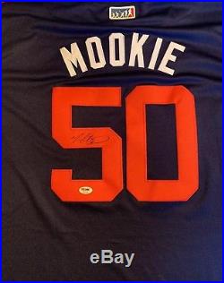 Mookie Betts Autographed Mookie Jersey Boston Red Sox Signed PSA/DNA MVP