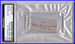 Muhammad Ali Signed Autographed Slabbed Cut PSA/DNA Authentic 84035239