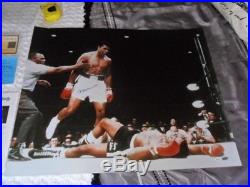Muhammad Ali over Sonny Liston 40 x 30 Autographed Photo PSA/DNA and Steiner