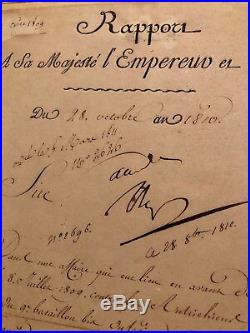 NAPOLEON BONAPARTE PSA/DNA AUTOGRAPH War Manuscript SIGNED Emperor France