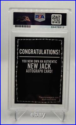NEW JACK ecw auto trading card signed autographed wwe PSA DNA certified