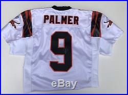 NFL CARSON PALMER Rookie 2003 Autographed Bengals Game Cut Jersey PSA DNA
