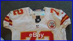 NFL Kansas City Chiefs Eric Fisher autographed game worn used jersey. PSA/DNA
