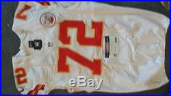 NFL Kansas City Chiefs Eric Fisher autographed game worn used jersey. PSA/DNA