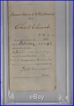 NM 8! Frederick Douglass Abolitionist PSA DNA Slabbed Autographed 1883 Signed