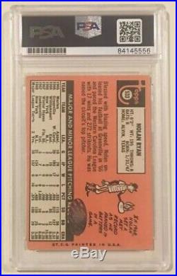 NOLAN RYAN 1969 Topps Signed Autographed Baseball Card PSA/DNA