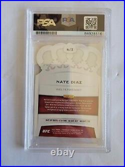 Nate Diaz Chronicles Crown Royale Autograph PSA/ DNA Certified