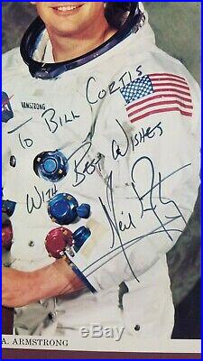 Neil Armstrong Autograph NASA Photo Signed PSA/DNA Authentication Apollo 11