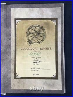 Neil Peart Signed Book Clockwork Angels Hardcover LE 330/500 Autograph JSA PSA