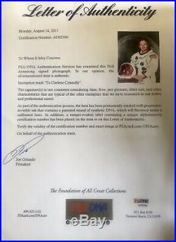Neil armstrong Signed Autograph Photo Framed Authenticated By PSA DNA No. AD02356