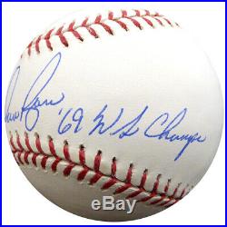 Nolan Ryan Autographed Signed Mlb Baseball Mets 69 Ws Champs Psa/dna 17477