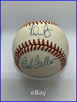 Nolan Ryan Bob Feller Sandy Koufax Signed Autograph OMLB Baseball PSA DNA
