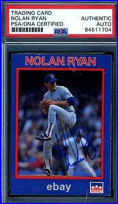 Nolan Ryan PSA DNA Cert Signed 1990 Starline Autograph