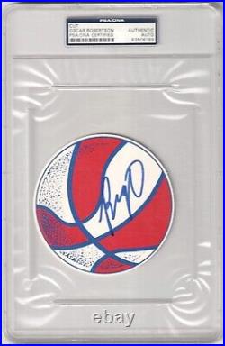 OSCAR ROBERTSON Cut Autograph PSA / DNA Certified Authentic BUCKS ROYALS