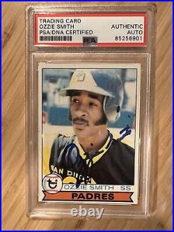 Ozzie Smith Autograph Signed 1979 Topps Padres Rookie RC Card #116 PSA/DNA