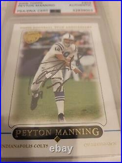 PEYTON MANNING 2005 Topps 50th Anniversary (HARD-SIGNED AUTO) PSA/DNA Certified