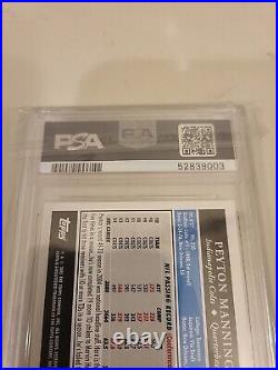 PEYTON MANNING 2005 Topps 50th Anniversary (HARD-SIGNED AUTO) PSA/DNA Certified