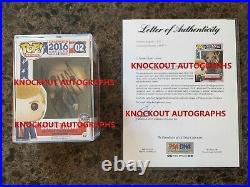 PRESIDENT DONALD TRUMP Signed FUNKO POP Autographed PSA DNA & PROOF PIC