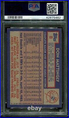 PSA 9 Auto 10 1984 Topps Don Mattingly Rookie Card Signed DNA Autograph Dual Hot