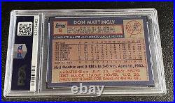 PSA 9 Auto 10 1984 Topps Don Mattingly Rookie Card Signed DNA Autograph Dual Hot