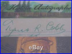 PSA DNA 2015 HA Originals T206 1909-12 Ty Cobb SIGNED HOF AUTO 2/4 HISTORIC