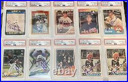 PSA/DNA Auto Slab Card Lot Of 18 Autographs Uecker, RC's Inserts MLB NBA NFL