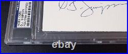 PSA DNA CUT Autograph OJ Simpson Auto O. J. Simpson Signed (cracks on case edges)