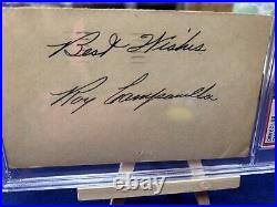PSA/DNA Certified Roy Campanella Authentic Autograph Government postcard 1950