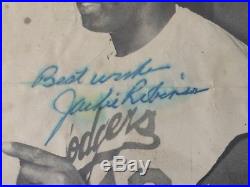 PSA/DNA Certified Slabbed Jackie Robinson autographed on Hall Of Fame photograph