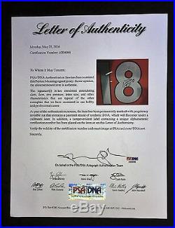 PSA/DNA Denver Broncos PEYTON MANNING Signed Autographed FRAMED Football Jersey