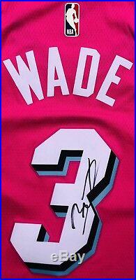 PSA/DNA Heat DWYANE WADE Signed Autographed VICE CITY Sunset Basketball Jersey