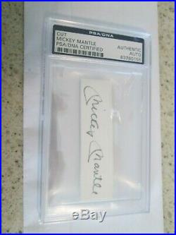 PSA/DNA MICKEY MANTLE Cut Auto Autograph Signature Yankees