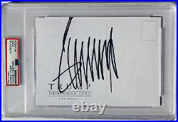 PSA/DNA President DONALD TRUMP Signed Autographed MAKE AMERICA GREAT Postcard