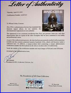 PSA/DNA Real Slim Shady EMINEM Autographed Signed Framed ENCORE Record Rap Album