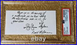 PSA DNA Roald Hoffman Autograph Signed Sketch Molecular Nobel Prize Chemist