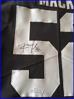 PSA/DNA autographed Oakland / Las Vegas Raiders Khalil Mack Nike Game Jersey