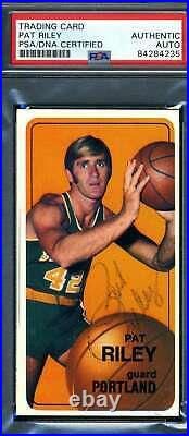Pat Riley PSA DNA Coa Autograph 1970 71 Topps Rookie Hand Signed