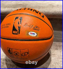 Patrick Ewing Signed Basketball Knicks Autographed Ball Autograph PSA/DNA COA