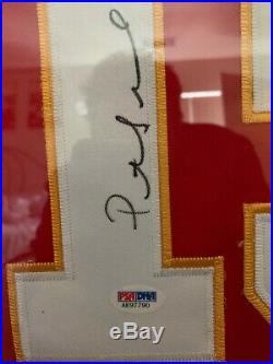 Patrick Mahomes Framed Nike Elite Autographed Signed Jersey PSA/DNA