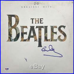 Paul McCartney Signed Autographed The Beatles 20 Greatest Hits Album PSA/DNA