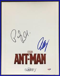 Paul Rudd Evangeline Lilly Signed 11x14 Photo Autograph Psa Dna Coa Ant-man Cast
