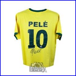 Pele Autographed Brazil Soccer Jersey PSA/DNA COA (B)