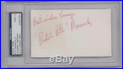 Pete Maravich Pistol Pete PSA DNA 9 Mint Auto Signed Index Card Autograph