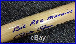 Pete Rose Autographed Blonde Rawlings Bat Reds Big Red Machine Psa/dna 64924