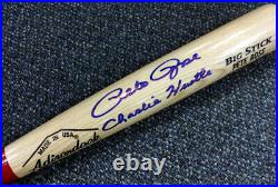 Pete Rose Autographed Blonde Rawlings Bat Reds Charlie Hustle Psa/dna 64923
