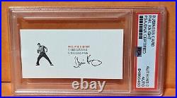 Phil Knight PSA/DNA Autograph Signed Business Card Tiger Woods