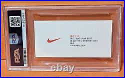 Phil Knight PSA/DNA Autograph Signed Nike Business Card Kobe Bryant